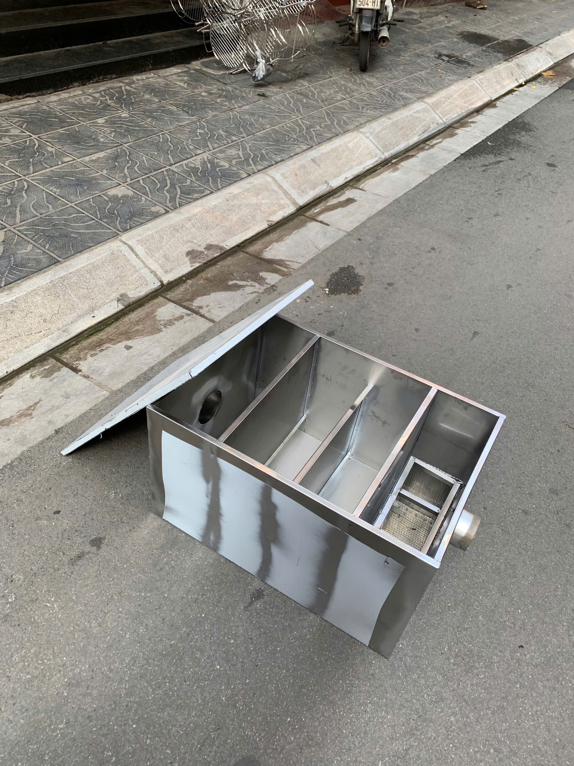 Bẫy mỡ inox công nghiệp 7 | Inox dân dụng Toán Huệ